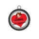 Pendentif Cabochon Argent - super aide soignante