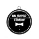 Pendentif Cabochon Argent - un super témoin