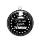 Pendentif Cabochon Argent - j'ai un super témoin