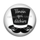 Cabochon Résine - témoin qui déchire