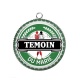 Pendentif Cabochon Argent - témoin du marié