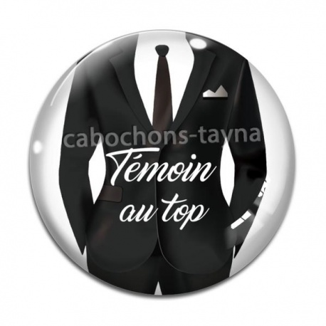 Cabochon Verre - témoin au top