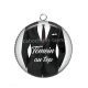 Pendentif Cabochon Argent - témoin au top