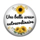 Cabochon Résine - une belle soeur extraordinaire