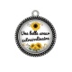 Pendentif Cabochon Argent - une belle soeur extraordinaire