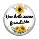 Cabochon Verre - une belle s?ur formidable
