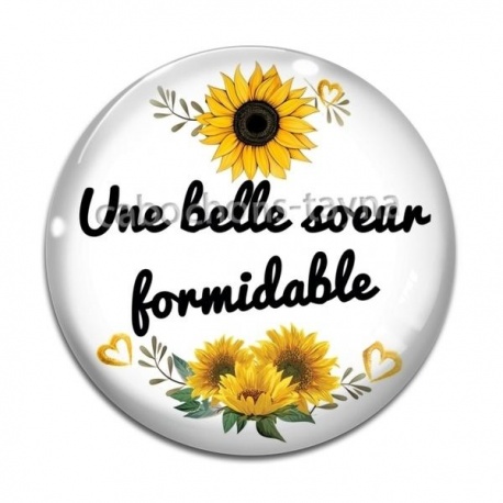 Cabochon Verre - une belle s?ur formidable