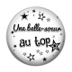 Cabochon Résine - une belle soeur au top