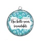 Pendentif Cabochon Argent - une belle soeur formidable
