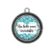 Pendentif Cabochon Argent - une belle soeur formidable