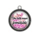 Pendentif Cabochon Argent - une belle soeur formidable