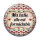Cabochon Résine - ma tatie elle est formidable
