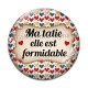 Cabochon Verre - ma tatie elle est formidable