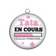 Pendentif Cabochon Argent - tata en cours 