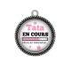 Pendentif Cabochon Argent - tata en cours 