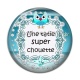 Cabochon Résine - une tatie super chouette