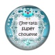 Cabochon Résine - une tata super chouette