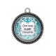 Pendentif Cabochon Argent - une tata super chouette