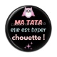 Cabochon Résine - ma tata elle et hyper chouette