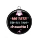 Pendentif Cabochon Argent - ma tata elle et hyper chouette