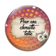 Cabochon Verre - pour une chouette tatie