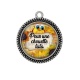Pendentif Cabochon Argent - pour une chouette tata