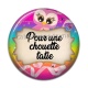 Cabochon Résine - pour une chouette tatie