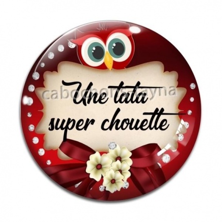 Cabochon Verre - une tata super chouette