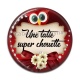 Cabochon Résine - une tatie super chouette