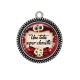 Pendentif Cabochon Argent - une tatie super chouette