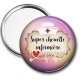 Miroir de poche - super chouette infirmière