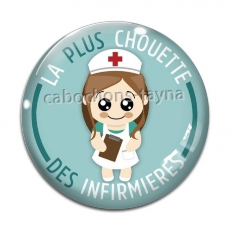 Cabochon Verre - la plus chouette des infirmières