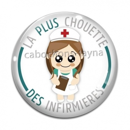 Cabochon Verre - la plus chouette des infirmières