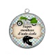 Pendentif Cabochon Argent - super moniteur d'auto école