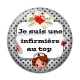 Cabochon Résine - je suis une infirmière au top