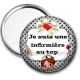 Miroir de poche - je suis une infirmière au top