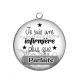 Pendentif Cabochon Argent - je suis une infirmière plus que parfaite