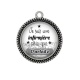 Pendentif Cabochon Argent - je suis une infirmière plus que parfaite