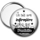 Miroir de poche - je suis une infirmière plus que parfaite