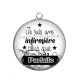 Pendentif Cabochon Argent - je suis une infirmière plus que parfaite
