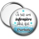 Miroir de poche - je suis une infirmière plus que parfaite