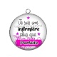 Pendentif Cabochon Argent - je suis une infirmière plus que parfaite