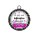 Pendentif Cabochon Argent - je suis une infirmière plus que parfaite