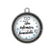 Pendentif Cabochon Argent - une infirmière formidable