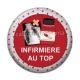Cabochon Résine - infirmière au top