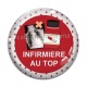 Cabochon Verre - infirmière au top
