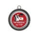 Pendentif Cabochon Argent - infirmière au top
