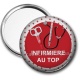 Miroir de poche - infirmière au top