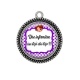 Pendentif Cabochon Argent - infirmière au top du top
