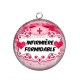 Pendentif Cabochon Argent - infirmière formidable